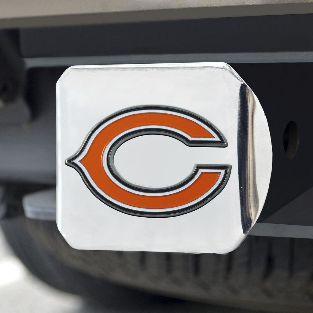 Auto Hitch Covers Chicago Bears Hitch Cover Color Emblem on Chrome 842281125436