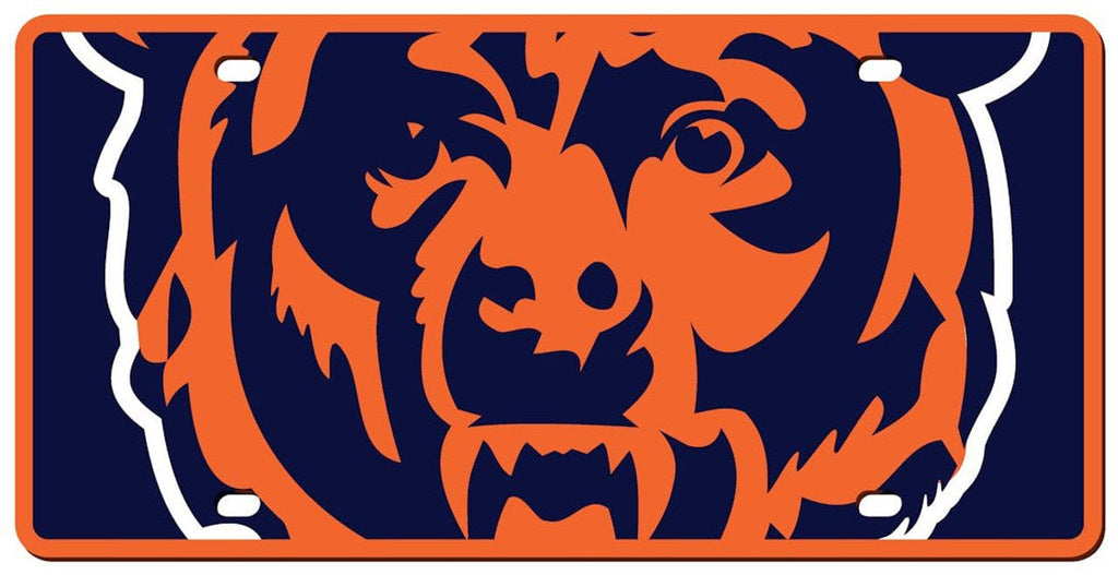 License Plate Acrylic Mega Chicago Bears License Plate - Acrylic Mega Style 614934311974