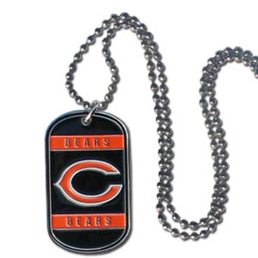 Jewelry Necklace Tag Style Chicago Bears Necklace Tag Style 754603125485