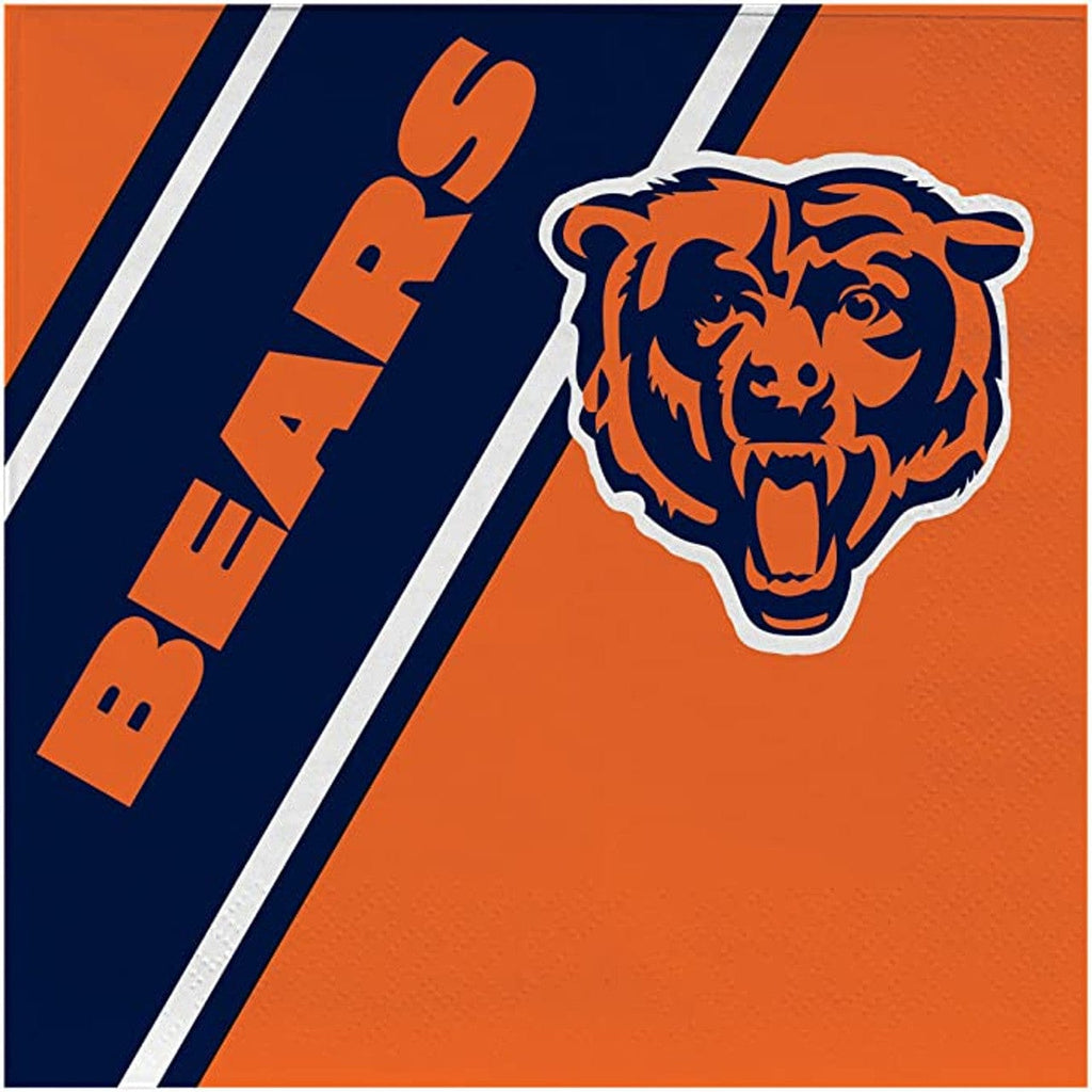 Paper Napkins Disposable Chicago Bears Paper Napkins Disposable 094131061047