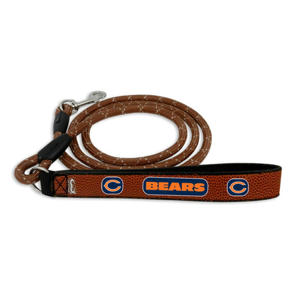 Chicago Bears Chicago Bears Pet Leash Leather Frozen Rope Football Size Medium CO 814428020690