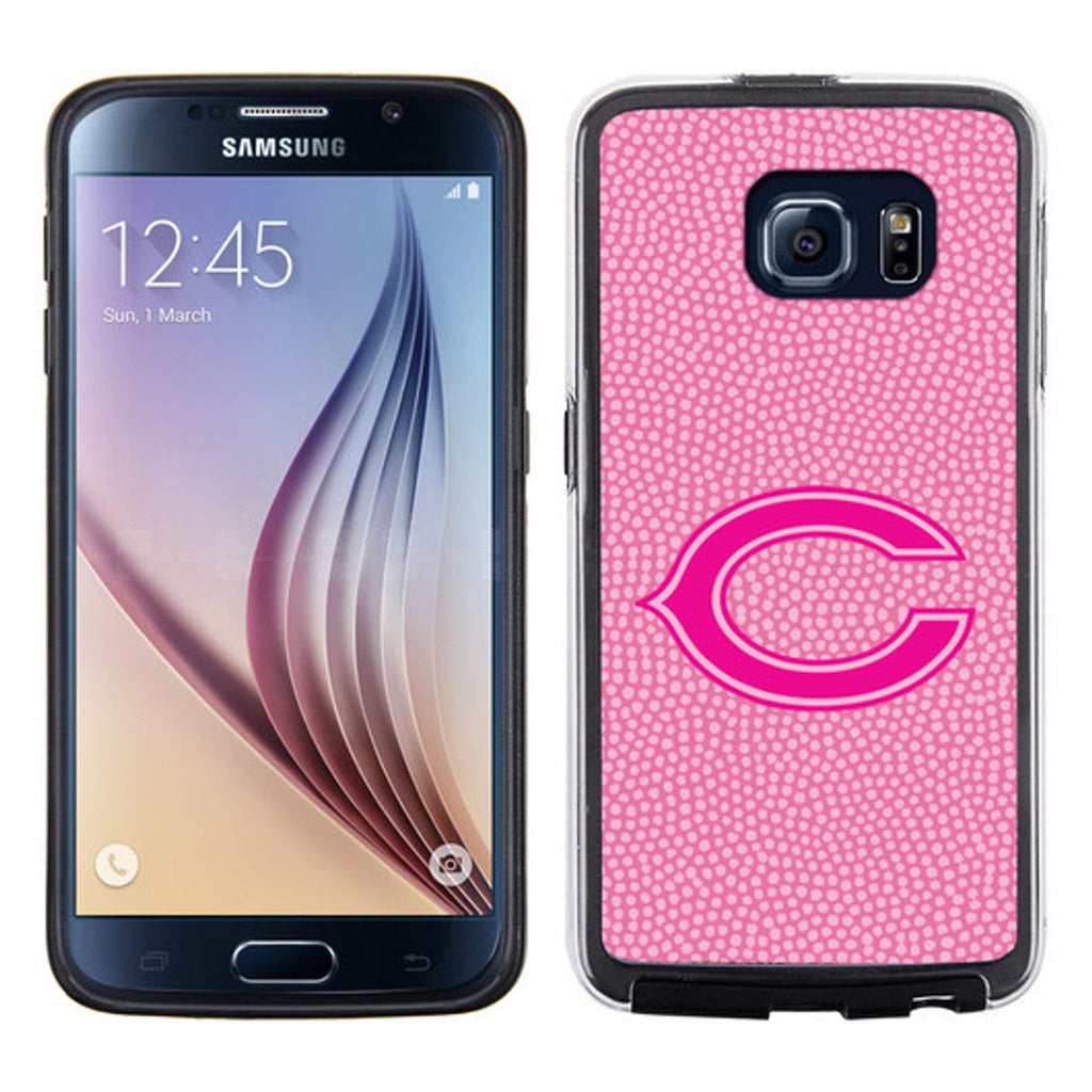 Chicago Bears Chicago Bears Phone Case Pink Football Pebble Grain Feel Samsung Galaxy S6 CO 637057008255