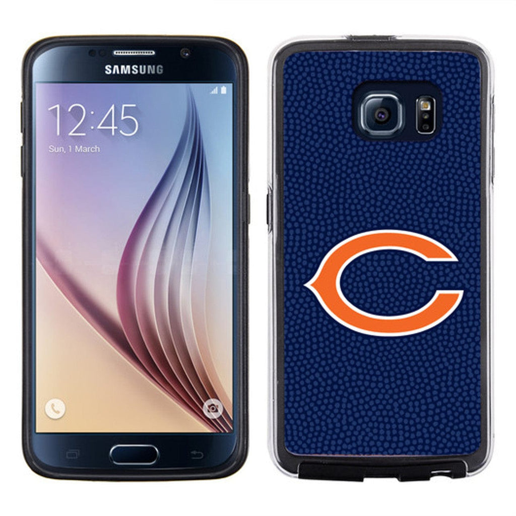 Chicago Bears Chicago Bears Phone CaseTeam Color Football Pebble Grain Feel Samsung Galaxy S6 CO 637057043041