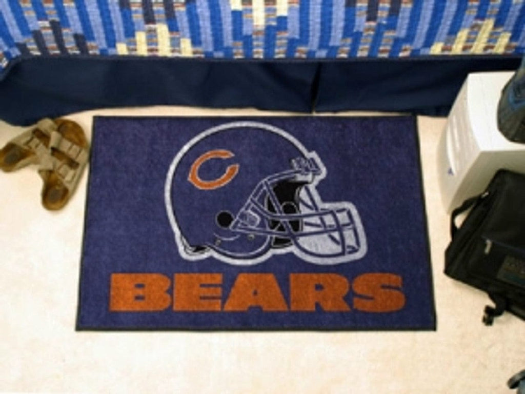 Rug 19x30 Chicago Bears Rug - Starter Style, Helmet Design - Special Order 846104057133