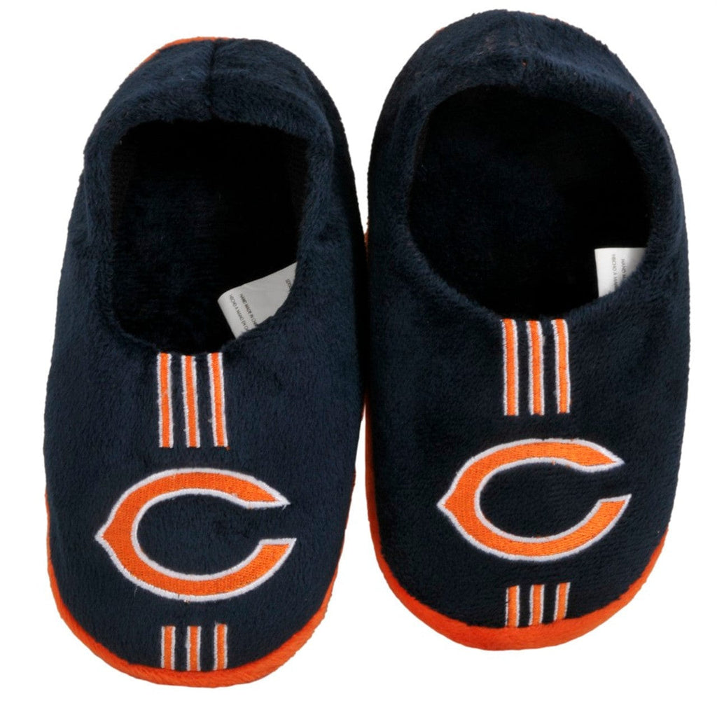 Chicago Bears Chicago Bears Slippers - Youth 4-7 Stripe (12 pc case) CO 884966235122