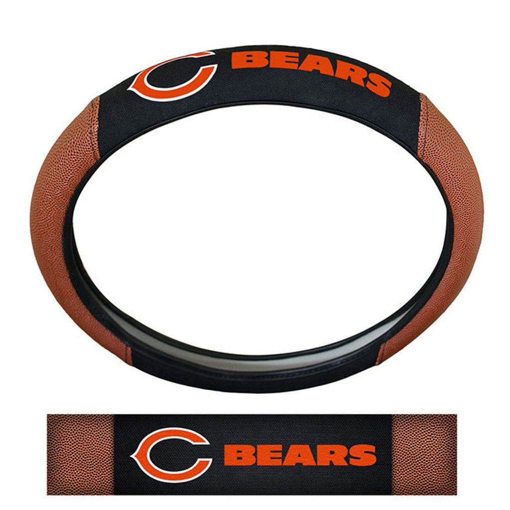 Steering Wheel Covers Pigskin Chicago Bears Steering Wheel Cover Premium Pigskin Style 681620253061