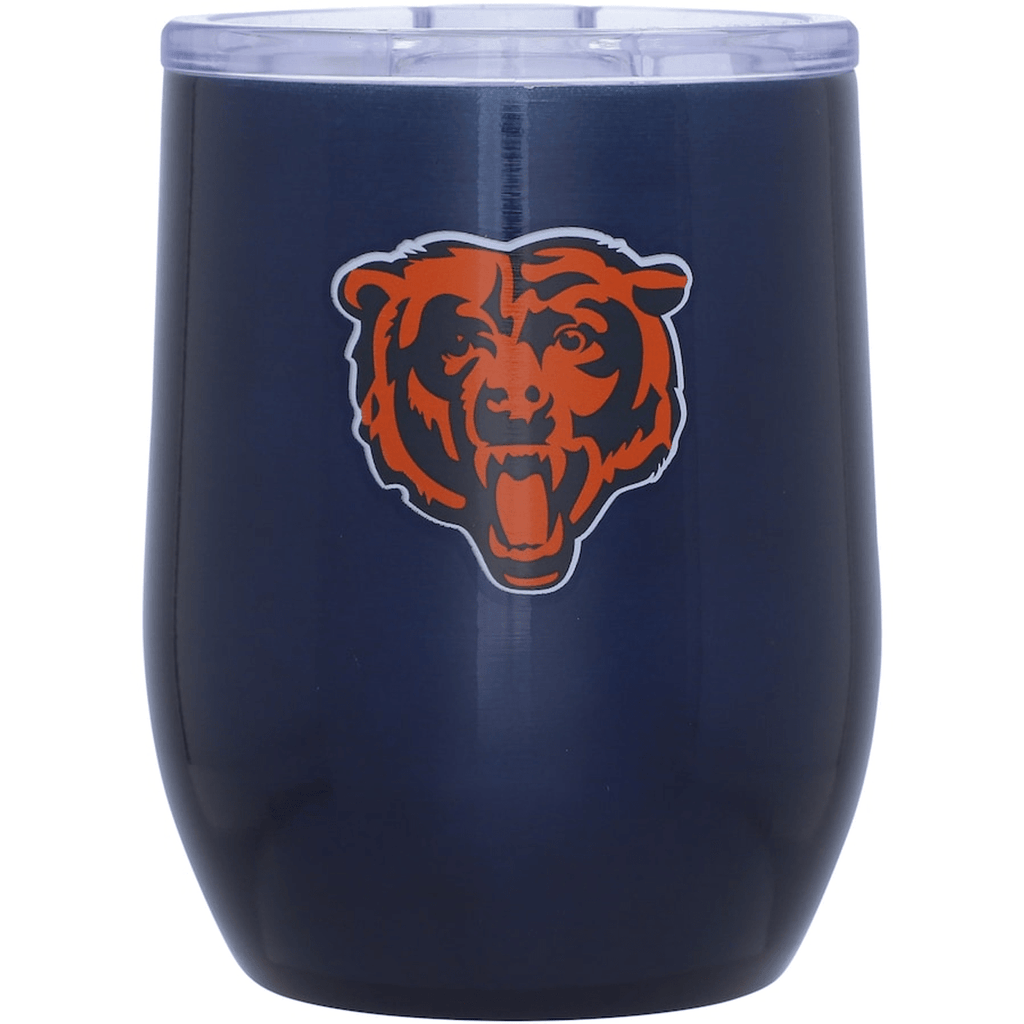 Drinkware Chicago Bears Travel Tumbler 16oz Stainless Steel Curved 806293673880