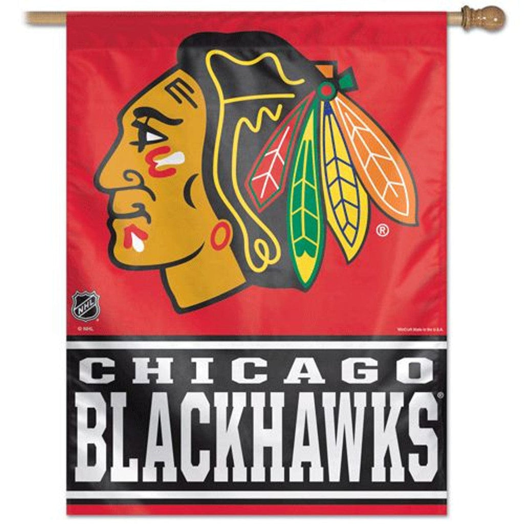 Banner 28x40 Chicago Blackhawks Banner 28x40 Vertical - Special Order 032085004550