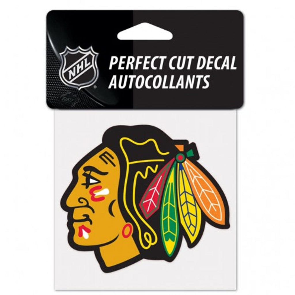 Decal 4x4 Perfect Cut Color Chicago Blackhawks Decal 4x4 Perfect Cut Color 032085218636