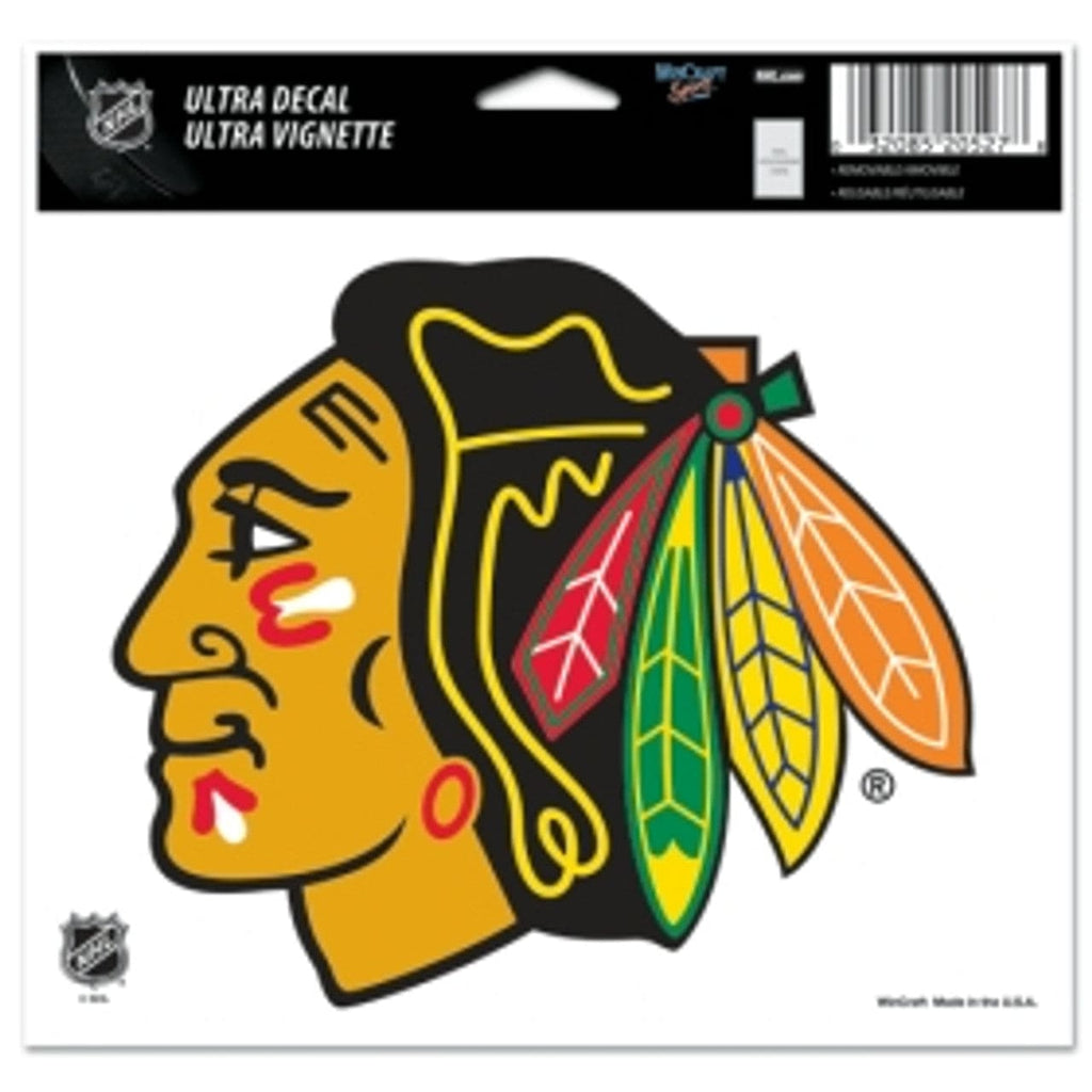 Decal 5x6 Multi Use Color Chicago Blackhawks Decal 5x6 Ultra Color 032085205223