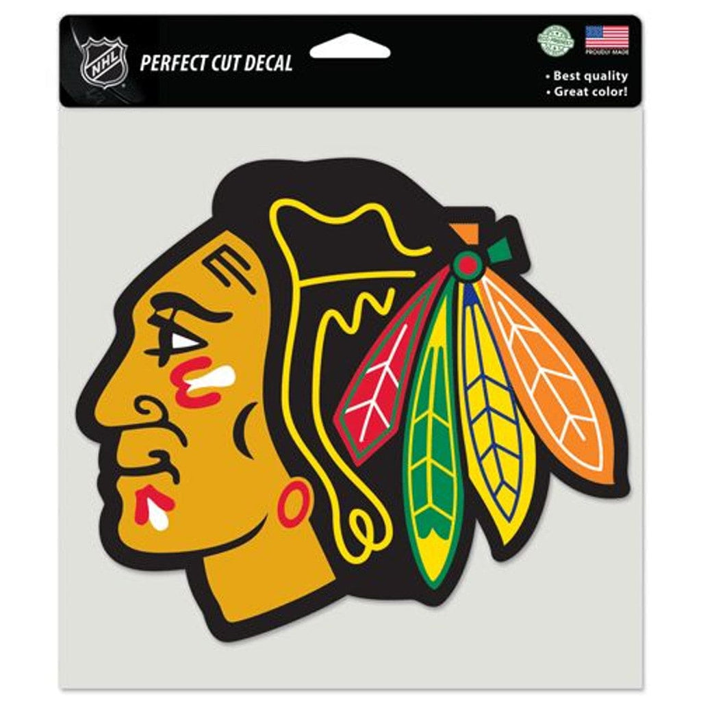 Decal 8x8 Perfect Cut Color Chicago Blackhawks Decal 8x8 Die Cut Color 032085900159