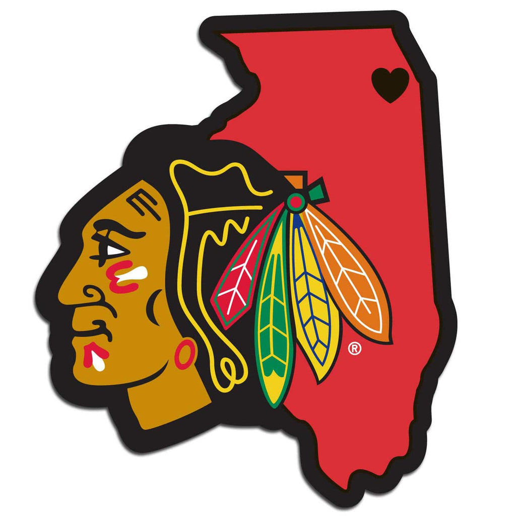Decal Home State Pride Style Chicago Blackhawks Decal Home State Pride Style 754603686405