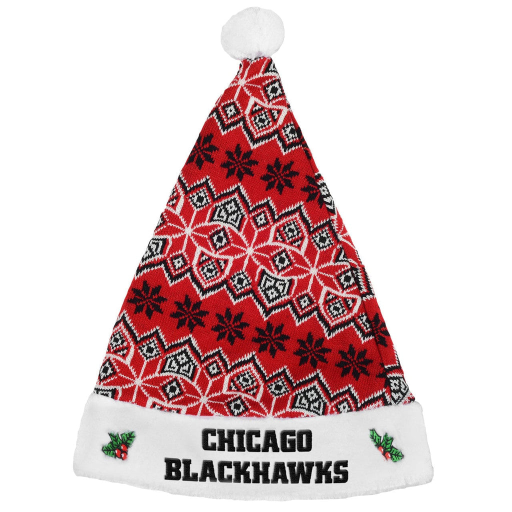Holidays Chicago Blackhawks Knit Santa Hat - 2015 889345209824