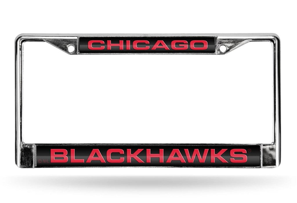 License Frame Metal Chicago Blackhawks License Plate Frame Laser Cut 767345277244