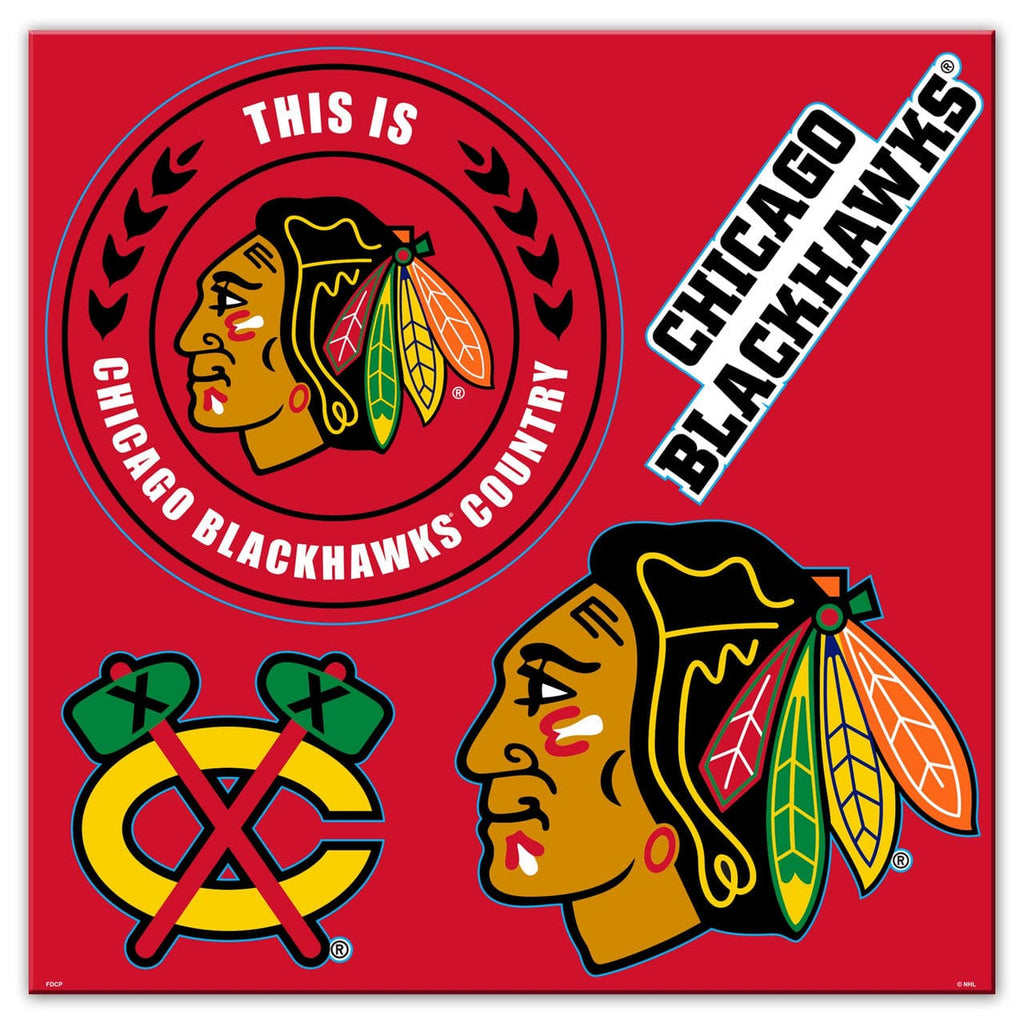 Pending Image Upload Chicago Blackhawks Magnet Kit 4 Piece CO 023245886147