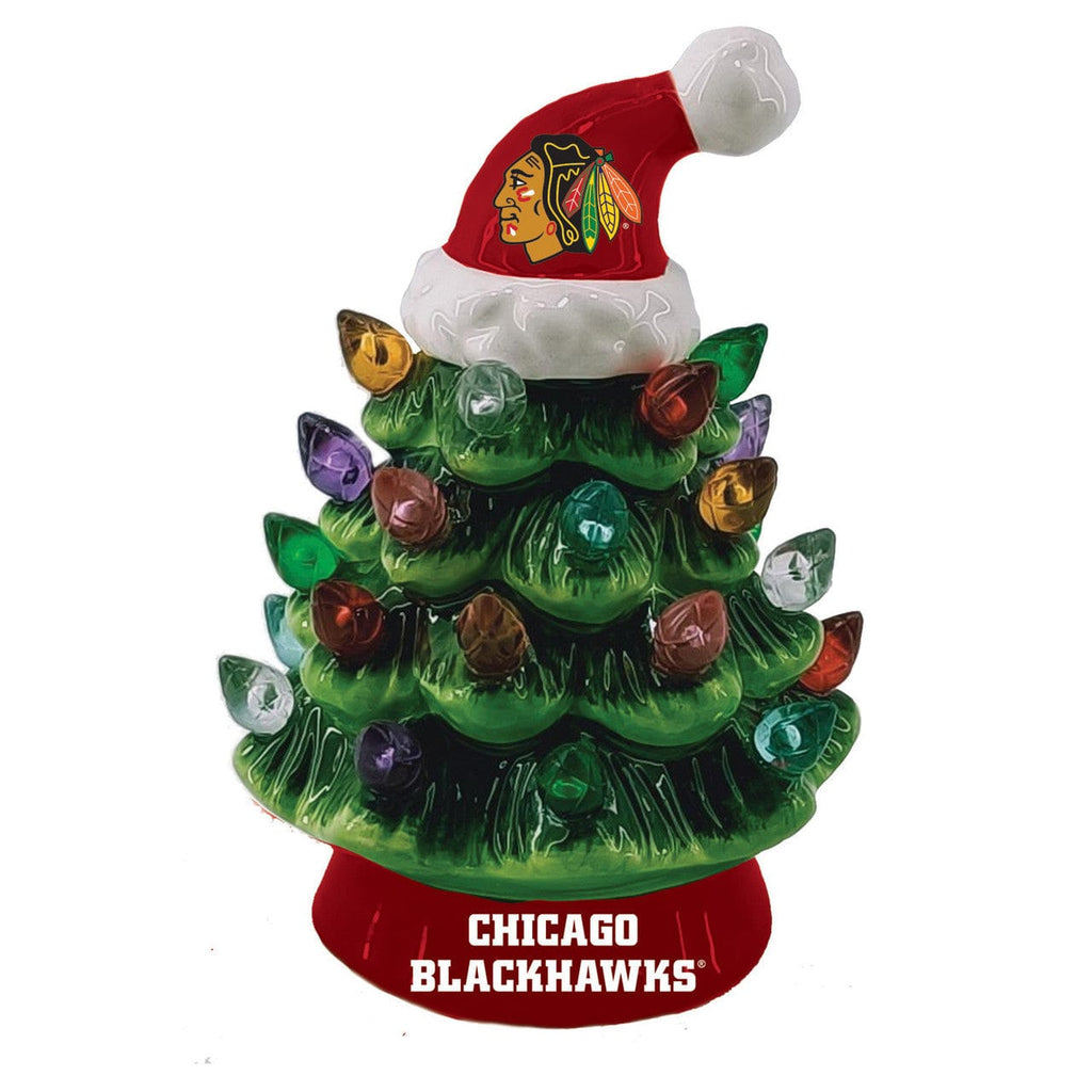 Holiday Ornaments Chicago Blackhawks Ornament Christmas Tree LED 4 Inch 801946081401