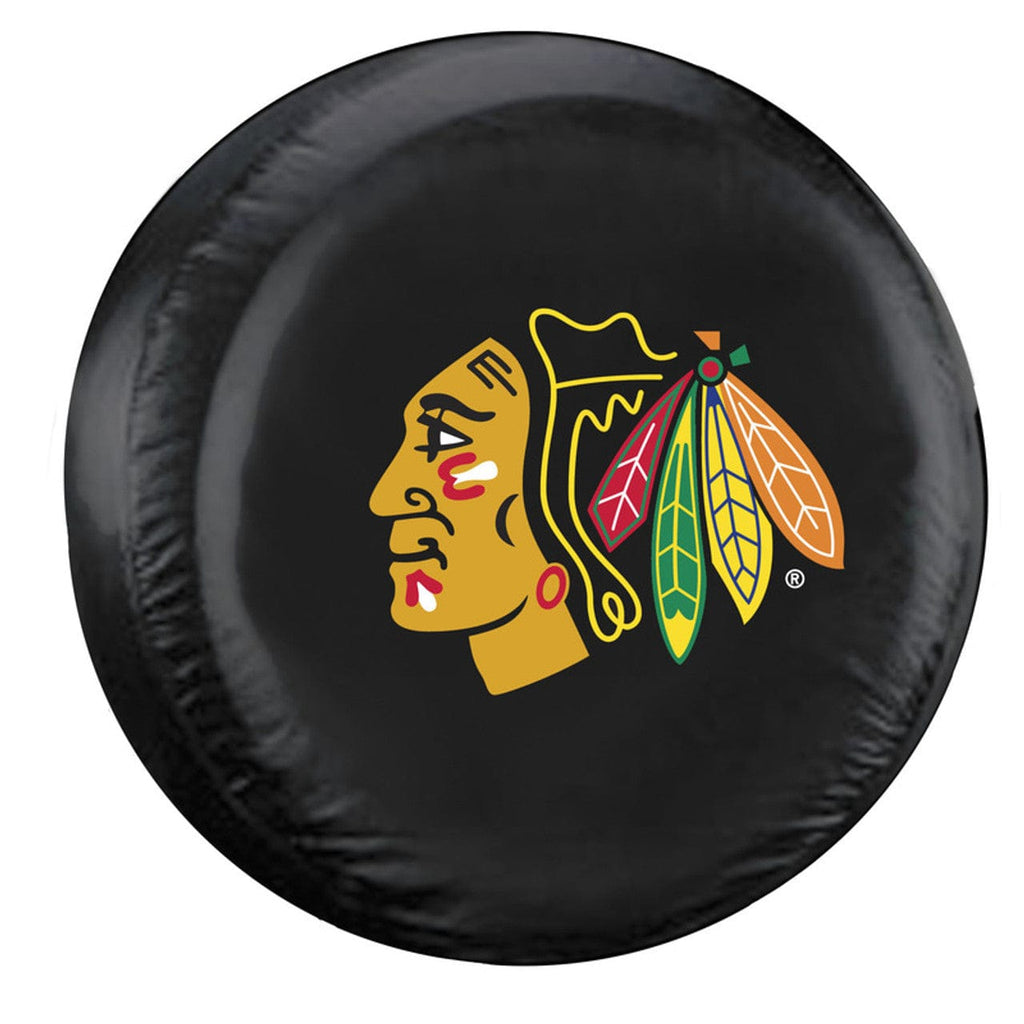 Chicago Blackhawks Chicago Blackhawks Tire Cover Large Size Black CO 023245883146