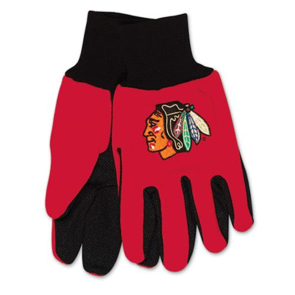 Gloves Chicago Blackhawks Two Tone Gloves - Adult 099606936448