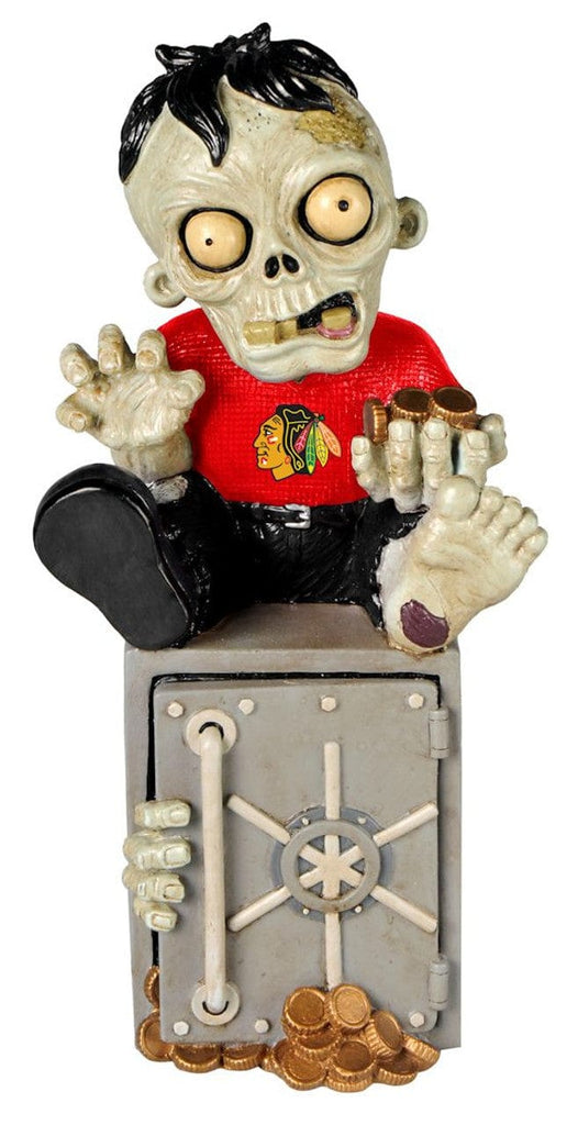 Zombie Figurine Bank Chicago Blackhawks Zombie Figurine Bank 887849520155