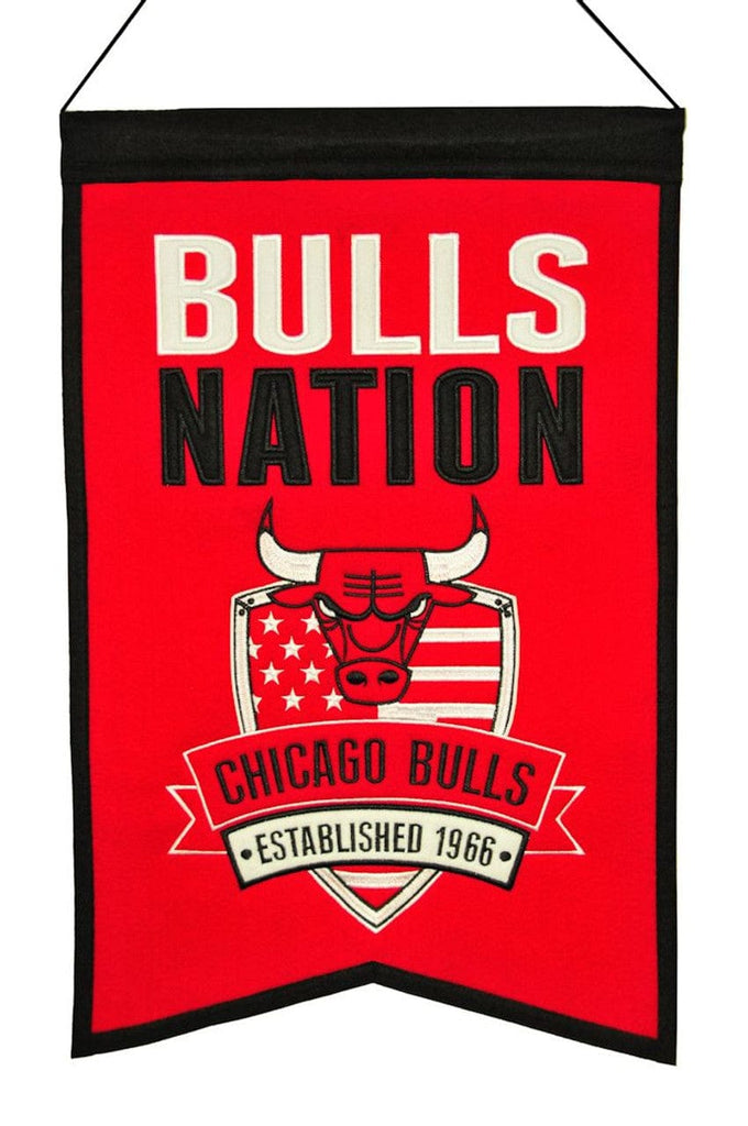 Banner 14x22 Wool Nations Chicago Bulls Banner 14x22 Wool Nations 674088303027