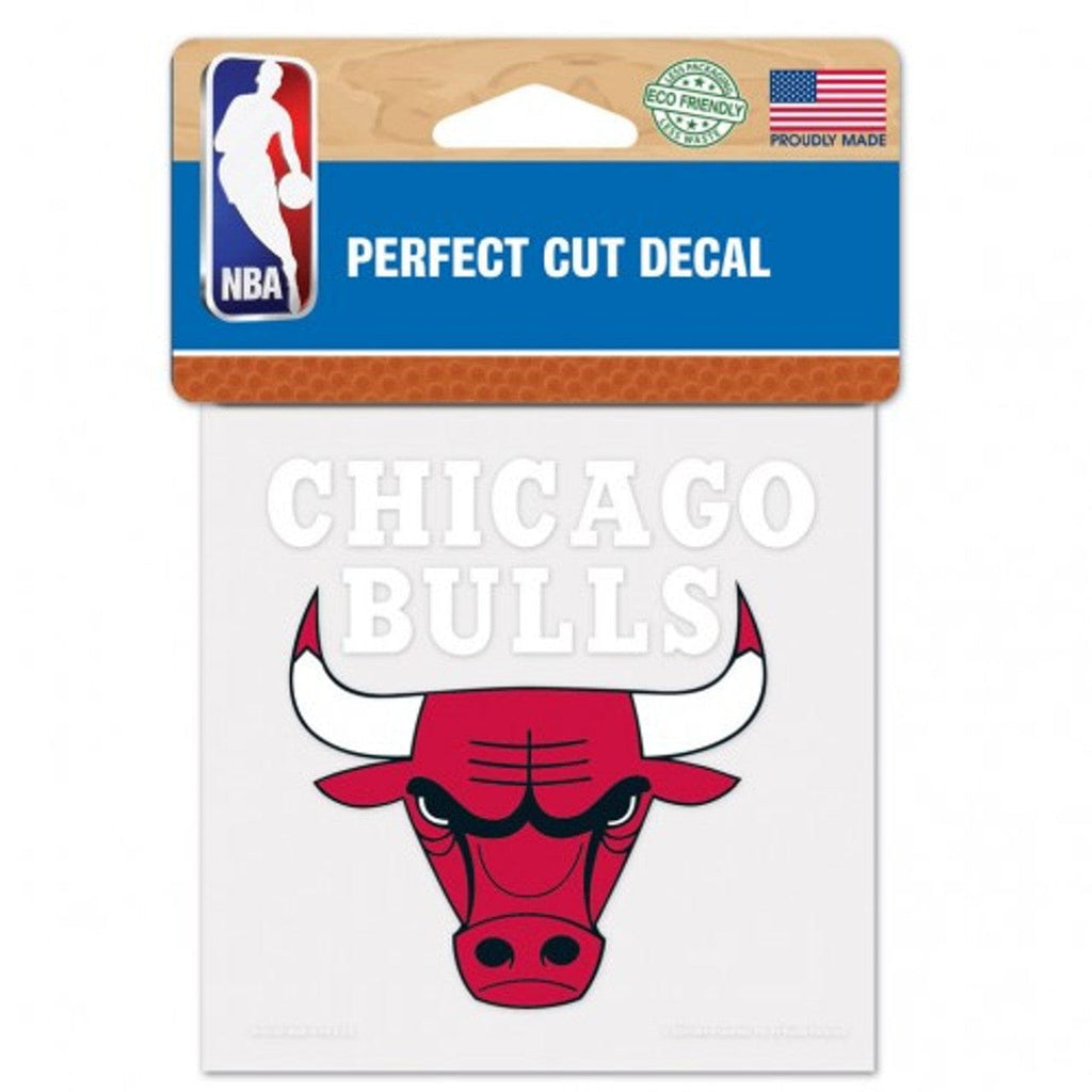 Decal 4x4 Perfect Cut Color Chicago Bulls Decal 4x4 Perfect Cut Color 032085217424