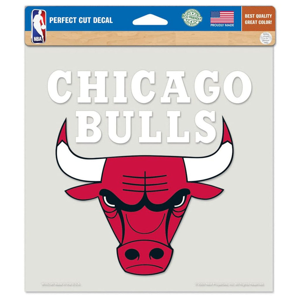 Decal 8x8 Perfect Cut Color Chicago Bulls Decal 8x8 Die Cut Color 032085841209