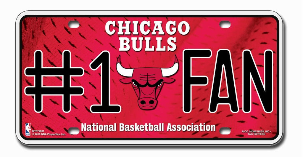 License Plate #1 Fan Chicago Bulls License Plate #1 Fan - Special Order 094746283339