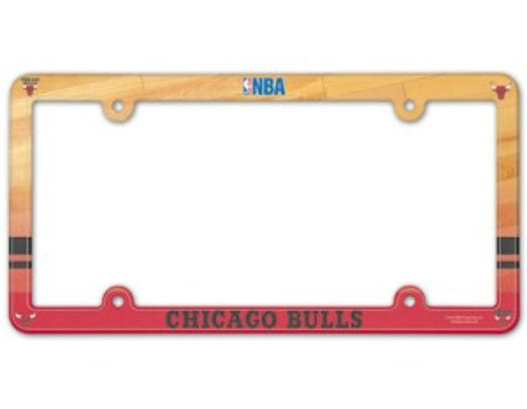 License Frame Plastic Chicago Bulls License Plate Frame - Full Color 032085904492