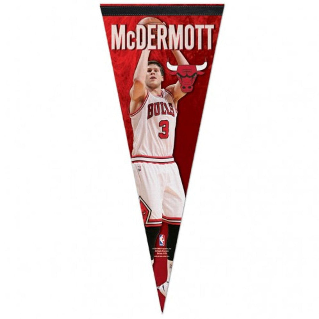 Pennant 12x30 Premium Chicago Bulls Pennant 12x30 Premium Style Doug McDermott Design 032085076991