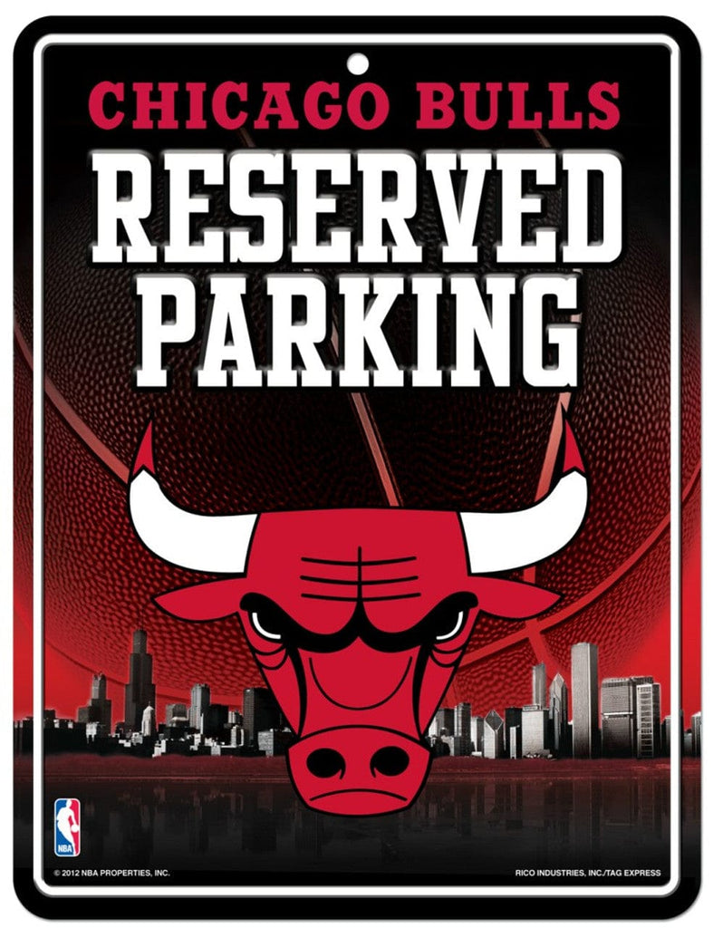 Sign Metal Parking Chicago Bulls Sign Metal Parking 094746550639