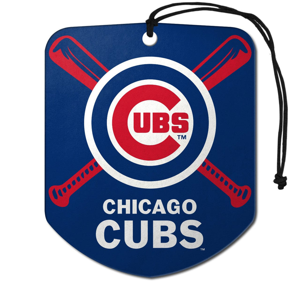 Air Fresheners Chicago Cubs Air Freshener Shield Design 2 Pack 681620553062