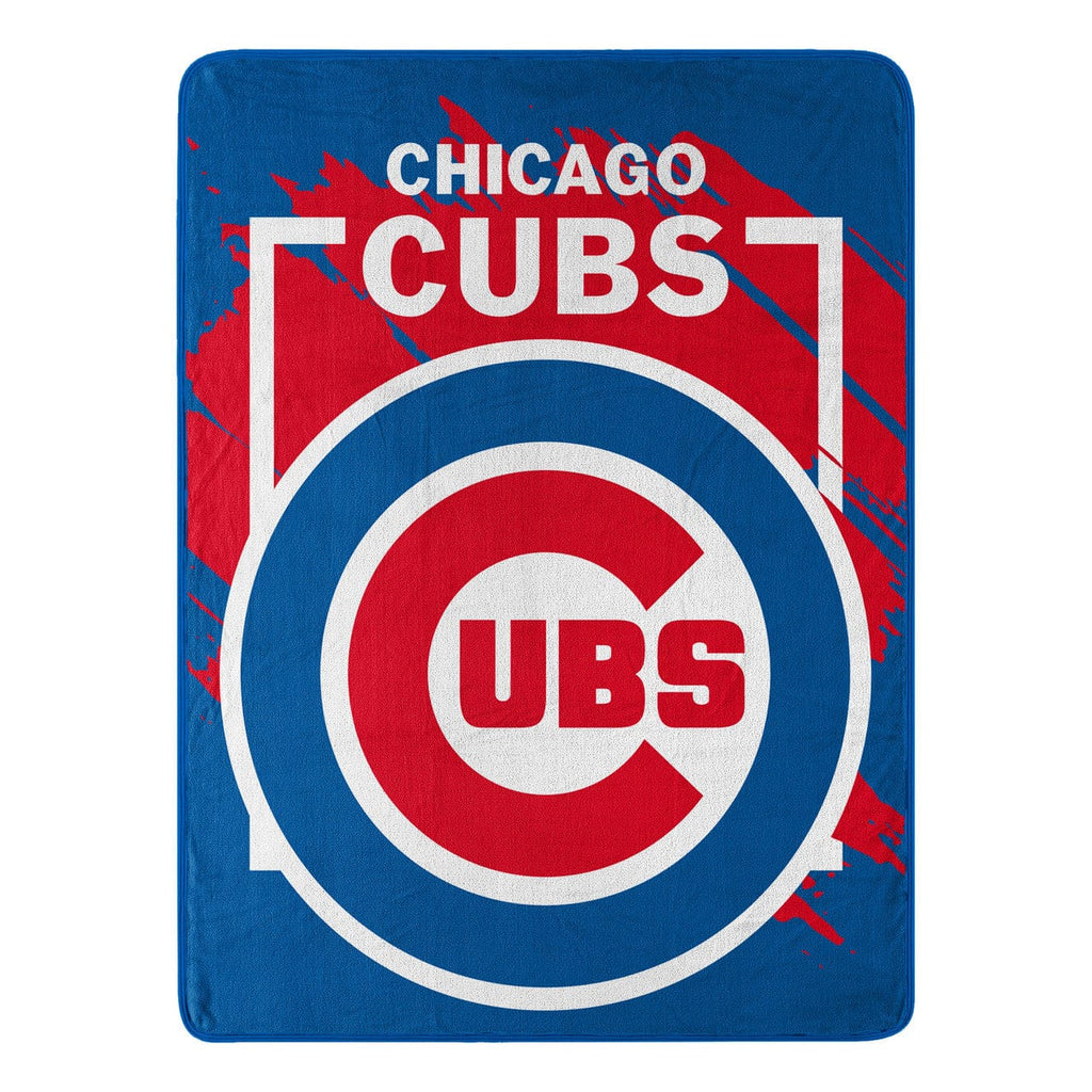 Blankets Chicago Cubs Blanket 46x60 Micro Raschel Dimensional Design Rolled 190604330778