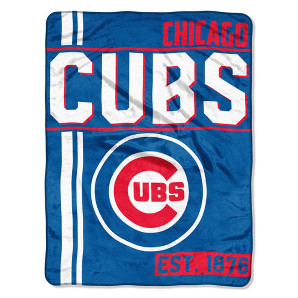 Blankets 46x60 Micro Raschel Chicago Cubs Blanket 46x60 Raschel Structure Design Rolled 087918450059