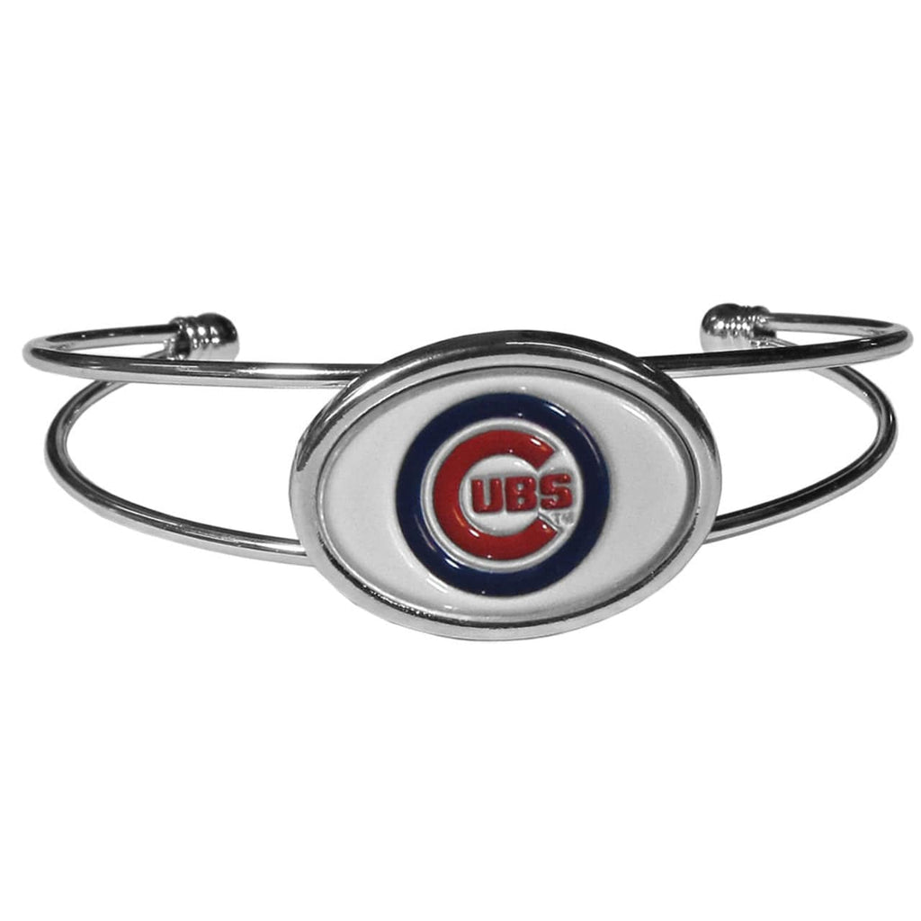 Chicago Cubs Chicago Cubs Bracelet Double Bar Cuff CO 754603665097