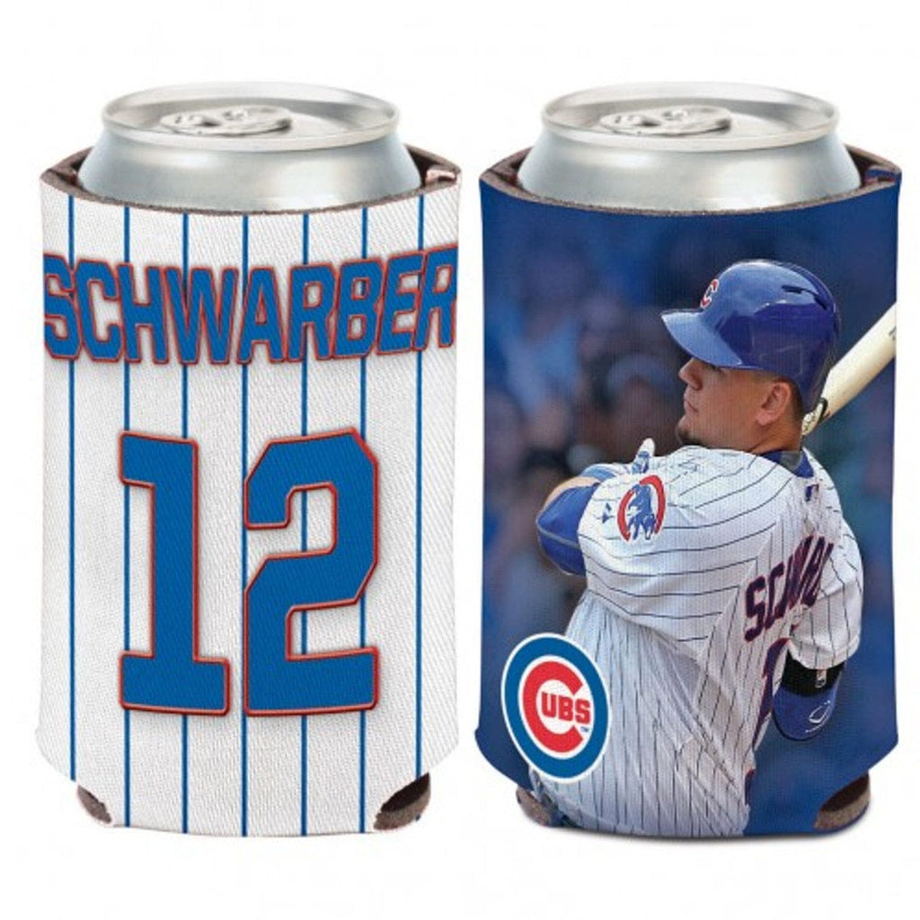 Chicago Cubs Chicago Cubs Can Cooler Kyle Schwarber Design CO 032085342713