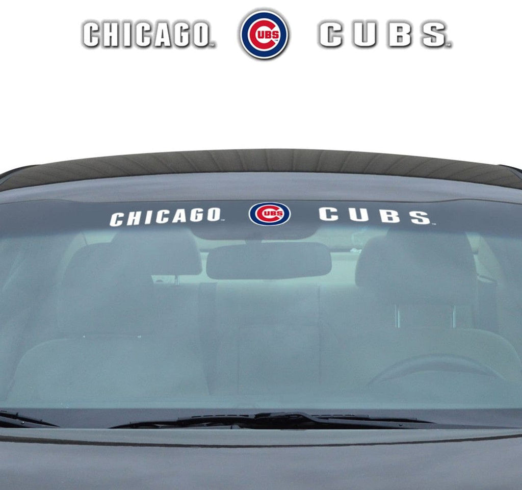 Decal 35x4 Windshield Style Chicago Cubs Decal 35x4 Windshield 681620808063