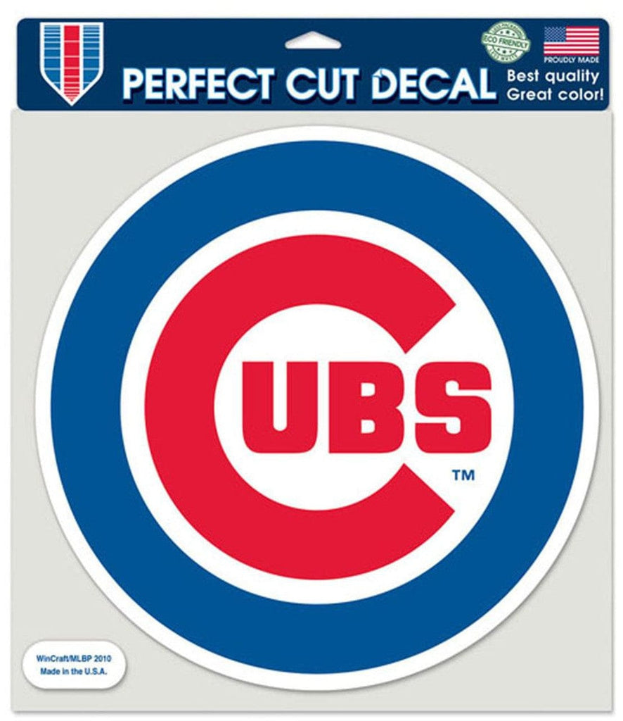 Decal 8x8 Perfect Cut Color Chicago Cubs Decal 8x8 Die Cut Color Round 032085871329