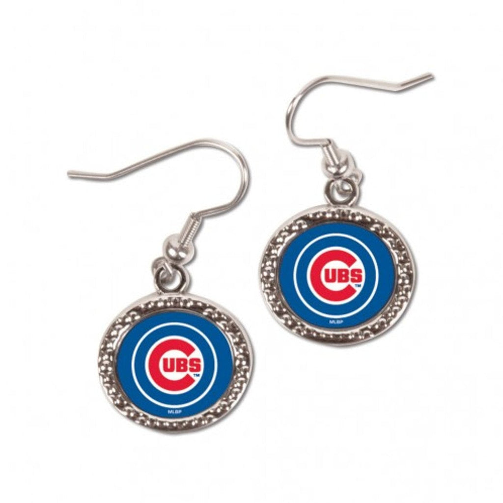 Jewelry Earrings Round Chicago Cubs Earrings Round Design - Special Order 032085270771