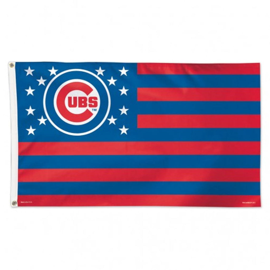 Flag 3x5 Chicago Cubs Flag 3x5 Deluxe Stars and Stripes 032085027047