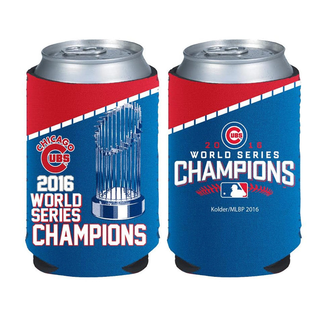 Drink Accessories Misc. Chicago Cubs Kolder Kaddy - 2016 World Series Champs - Red & Blue Trophy Design 086867200180