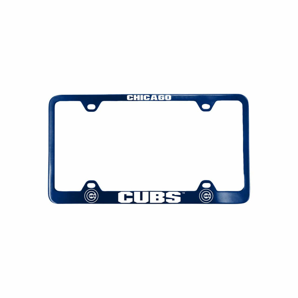 License Plate Frame Laser Cut Chicago Cubs License Plate Frame Laser Cut Blue 846911074279