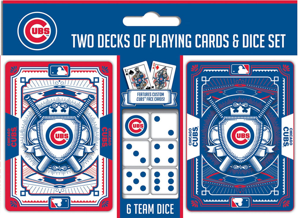 Playing Cards and Dice Set Chicago Cubs Playing Cards and Dice Set 705988013294