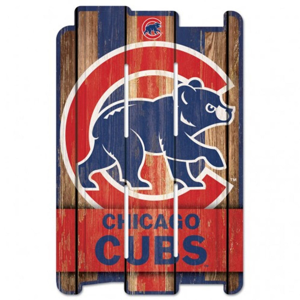 Sign 11x17 Fence Chicago Cubs Sign 11x17 Wood Fence Style 032085018540