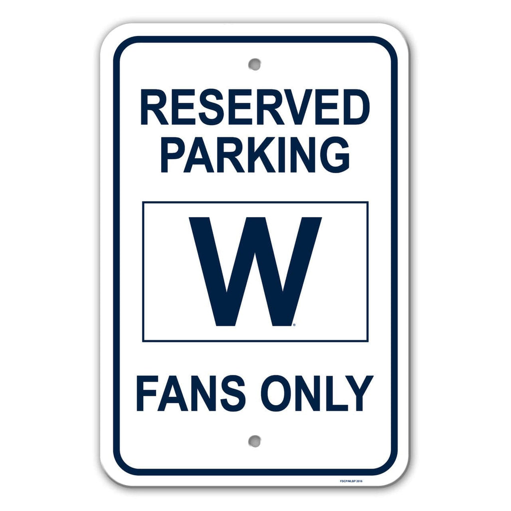 Chicago Cubs Chicago Cubs Sign 12x18 Plastic W Design CO 023245695176