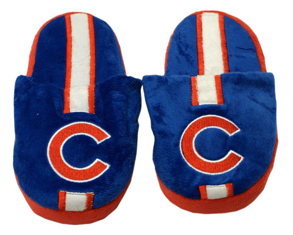 Chicago Cubs Chicago Cubs Slippers - Youth 8-16 Stripe (12 pc case) CO 884966237416