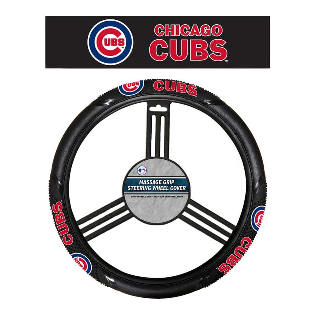 Chicago Cubs Chicago Cubs Steering Wheel Cover Massage Grip Style CO 023245666169