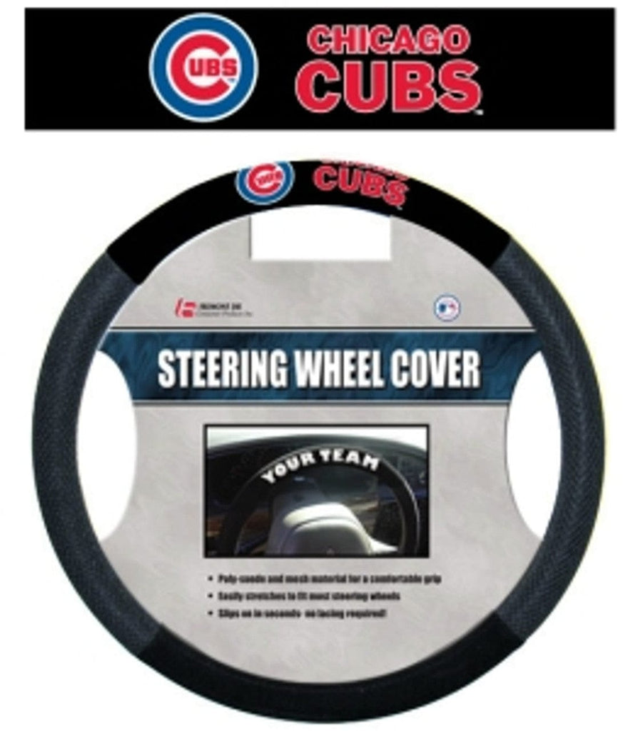 Chicago Cubs Chicago Cubs Steering Wheel Cover Mesh Style CO 023245685160