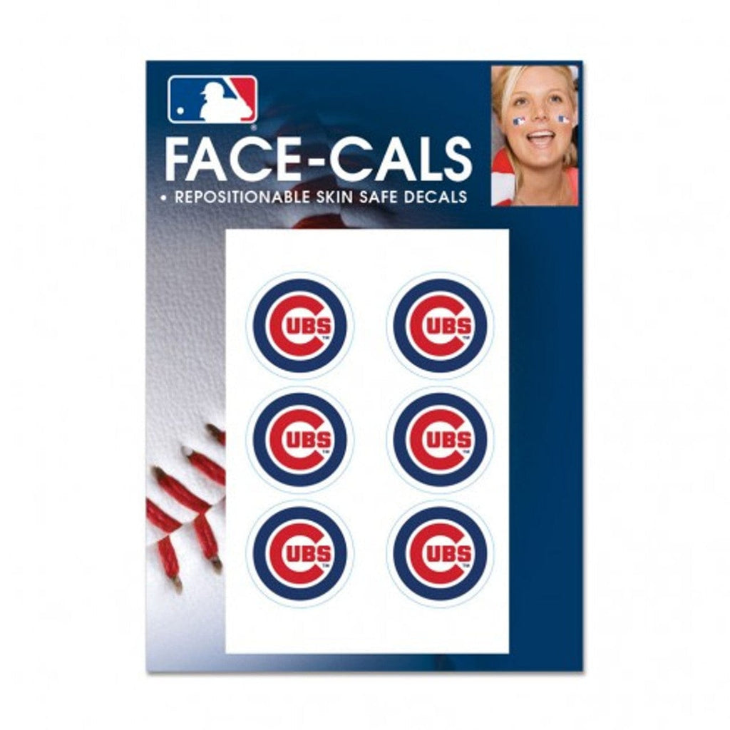 Face Cals Chicago Cubs Tattoo Face Cals 614934652015