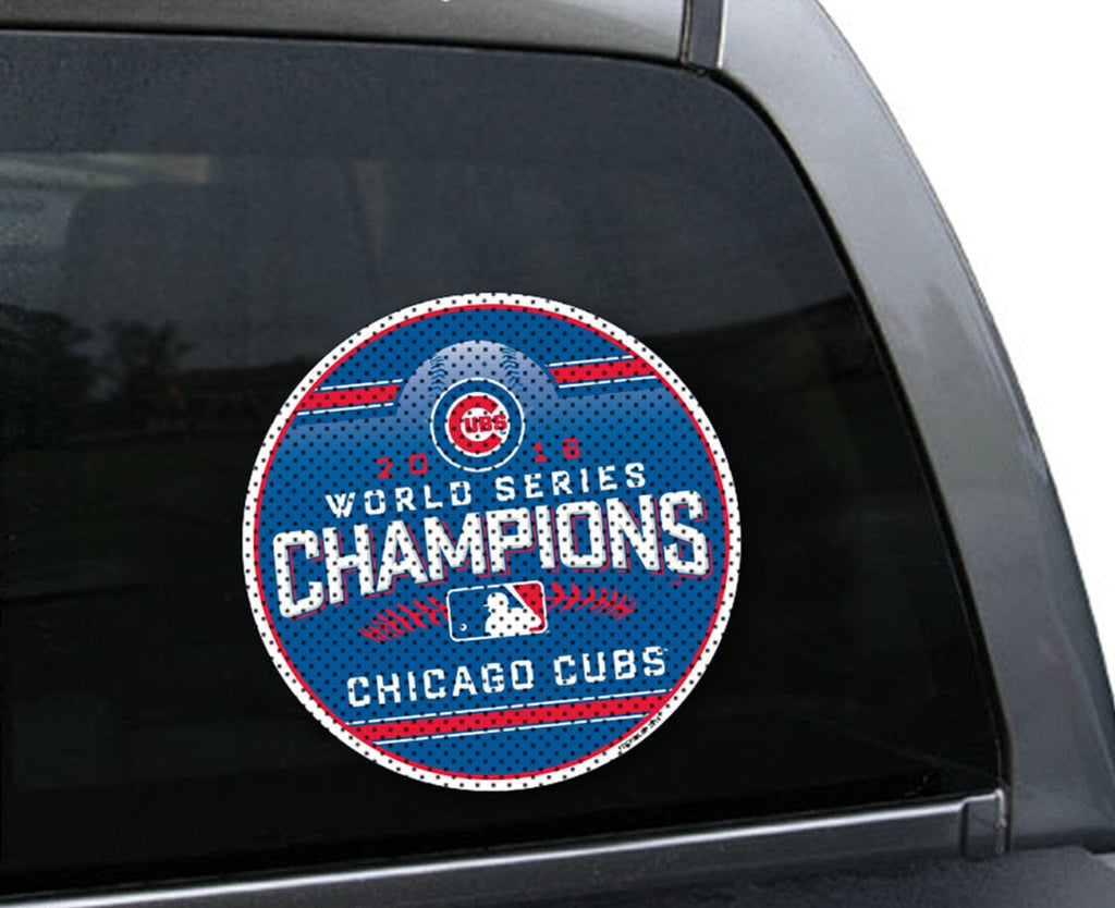 Chicago Cubs Chicago Cubs Window Film 12 Inch 2016 World Series Champs Design CO 023245677875