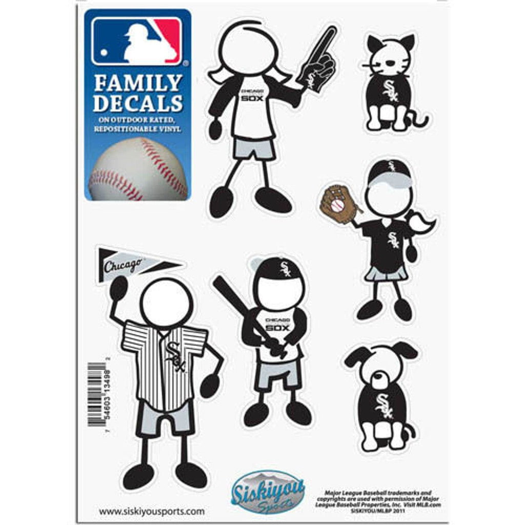 Decal 5x7 Family Sheet Chicago White Sox Decal 5x7 Family Sheet 754603134982